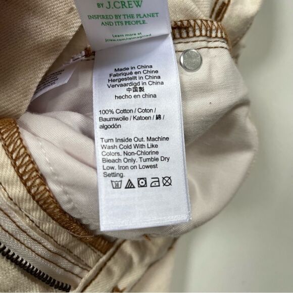 J. Crew NWT Mid-length Denim Short in Ecru 25 - Picture 11 of 12